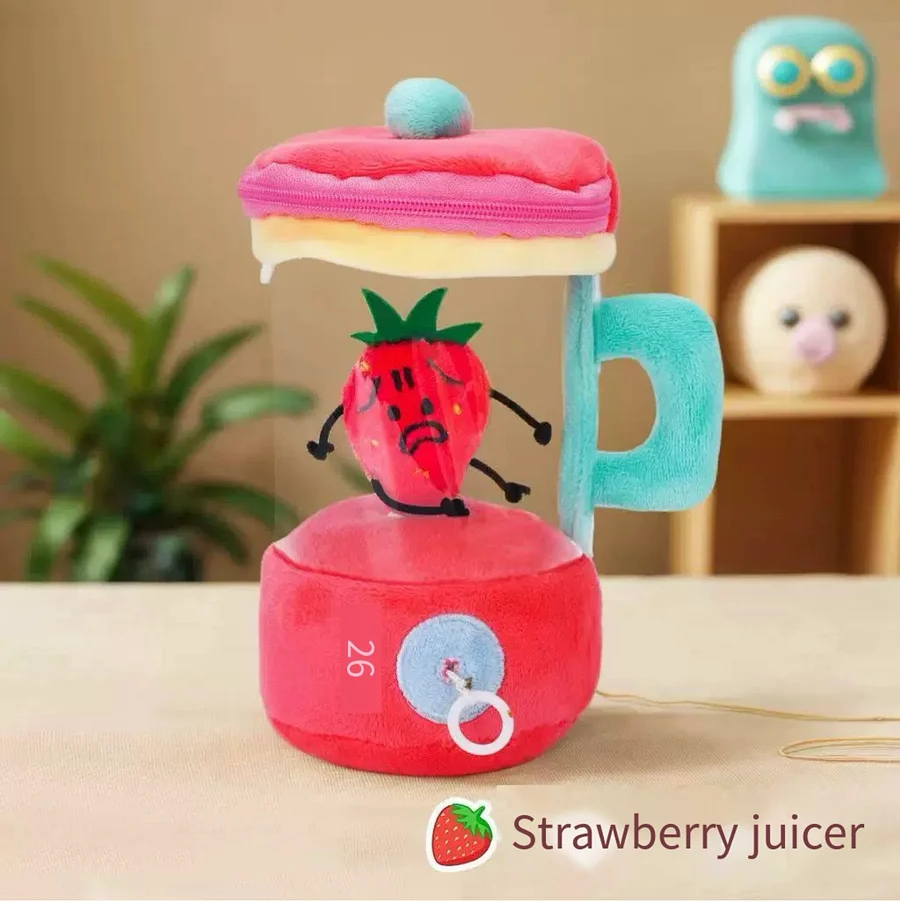 Plush Carrot Juicer Toy,Cute,Creative,Novelty,Portable,Carrot Doll