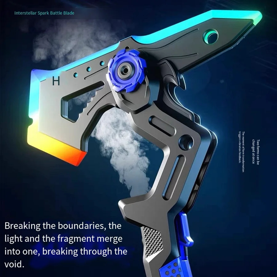 Interstellar Spark Battle Blade – LED Light Sword with Mist Effect, Dual-Mode Transforming Sci-Fi Toy