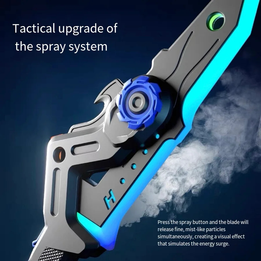 Interstellar Spark Battle Blade – LED Light Sword with Mist Effect, Dual-Mode Transforming Sci-Fi Toy