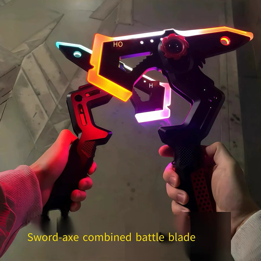 Interstellar Spark Battle Blade – LED Light Sword with Mist Effect, Dual-Mode Transforming Sci-Fi Toy