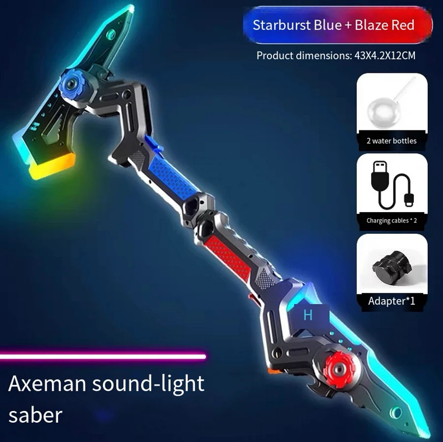 Interstellar Spark Battle Blade – LED Light Sword with Mist Effect, Dual-Mode Transforming Sci-Fi Toy