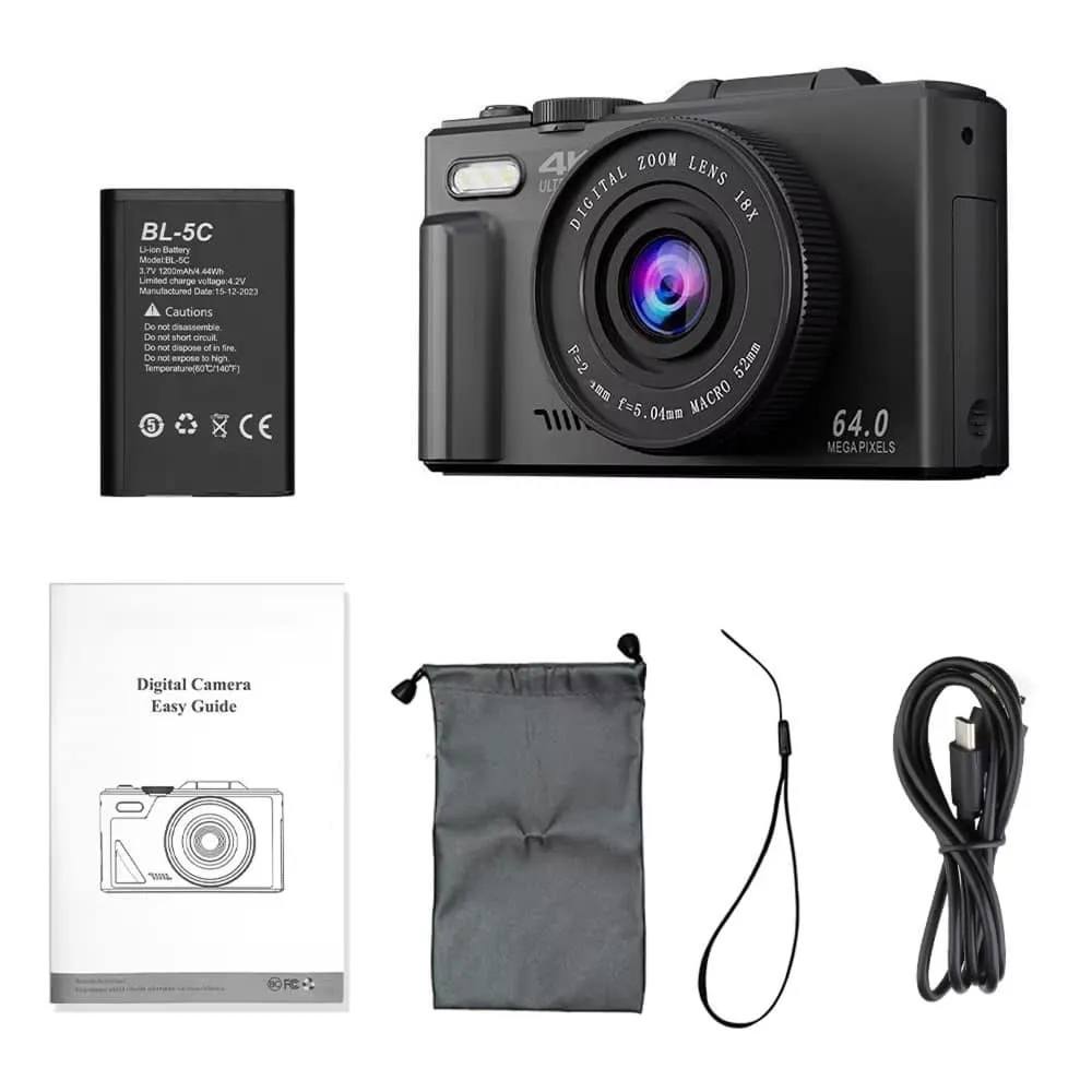 Optinexo 4K Digital Compact Camera