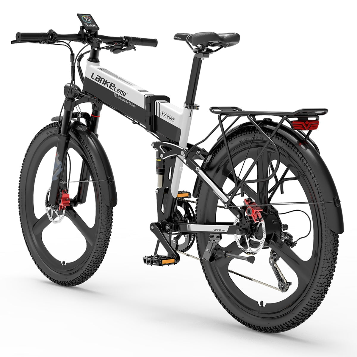 Lankeleisi XT750 Sports Version 500W  12.8Ah Battery 35Km/h 110Km Mileage 26" Foldable Electric Mountain Bike