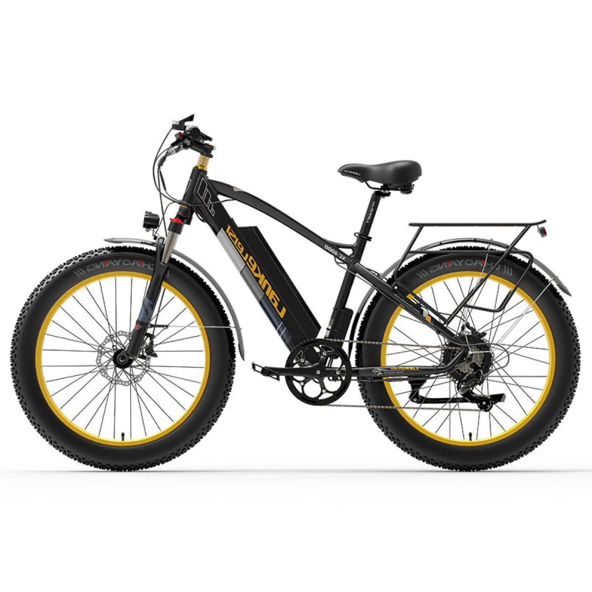 Lankeleisi XC4000 Electric Bike 26*4.0 Inch Fat Tires 1000W Motor 40Km/h Max Speed 48V 17.5Ah Battery Shimano 7 Speed 120Km Range 180Kg Max Load