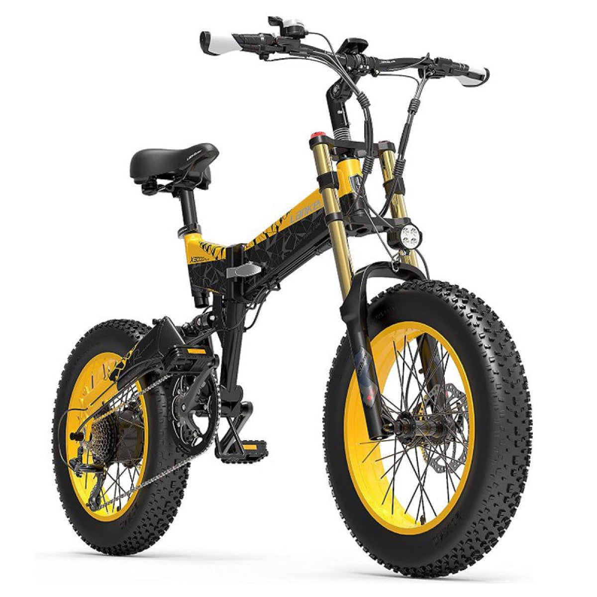 Lankeleisi X3000 Plus Big front fork 48V 1000W Motor 17.5Ah Battery 45Km/h Speed 120Km Mileage Folding Electric Mountain Bike