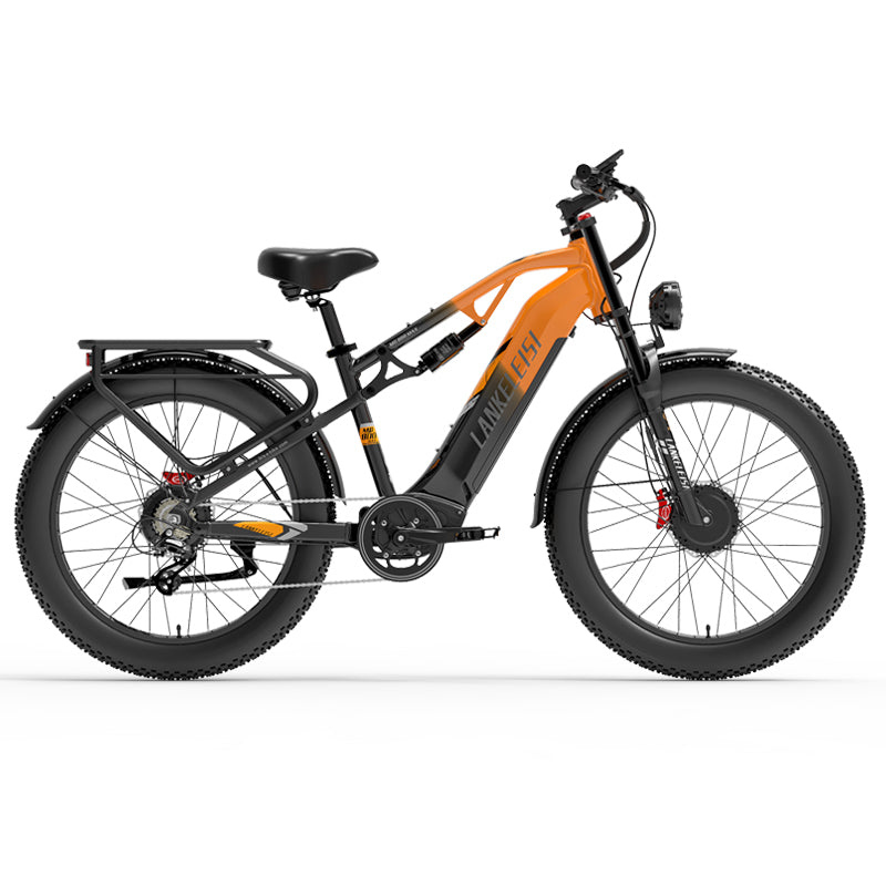 Lankeleisi MG800 MAX 1000W*2 Dual Motor 48V 20Ah Samsung Battery 48Km/h Max Speed 130Km Max Mileage Fat bike 