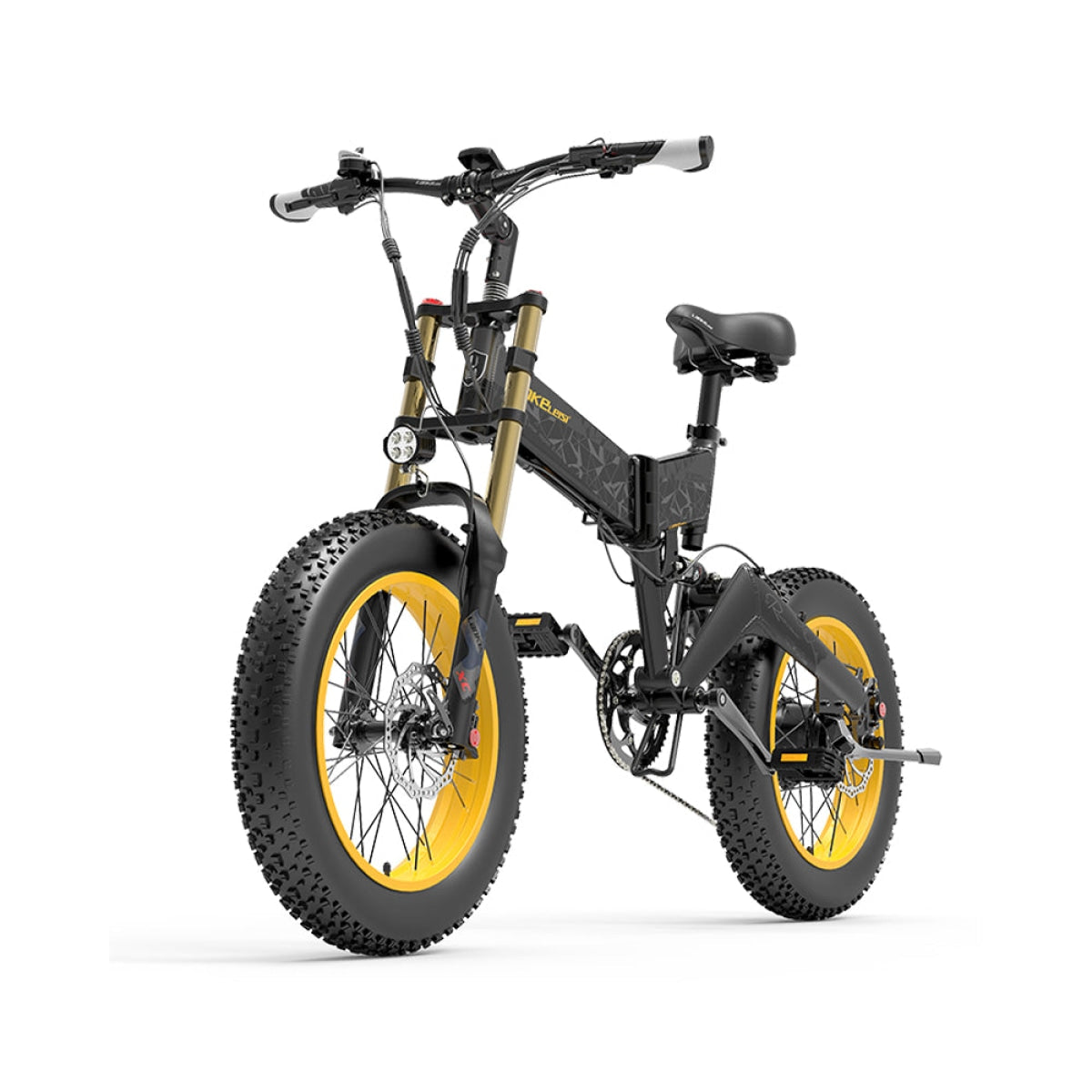 Lankeleisi X3000 Plus Big front fork 48V 1000W Motor 17.5Ah Battery 45Km/h Speed 120Km Mileage Folding Electric Mountain Bike