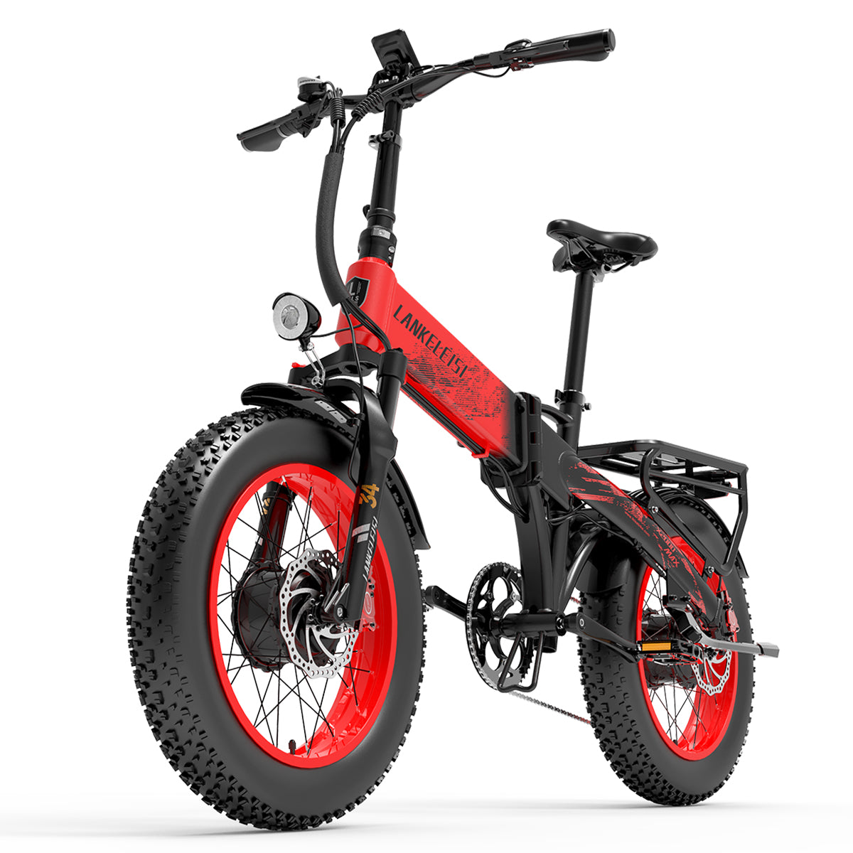 Lankeleisi X2000 MAX 1000W*2 Motor 20Ah Samsung Battery 48Km/h Speed 130Km Mileage 20" Fat Bike 