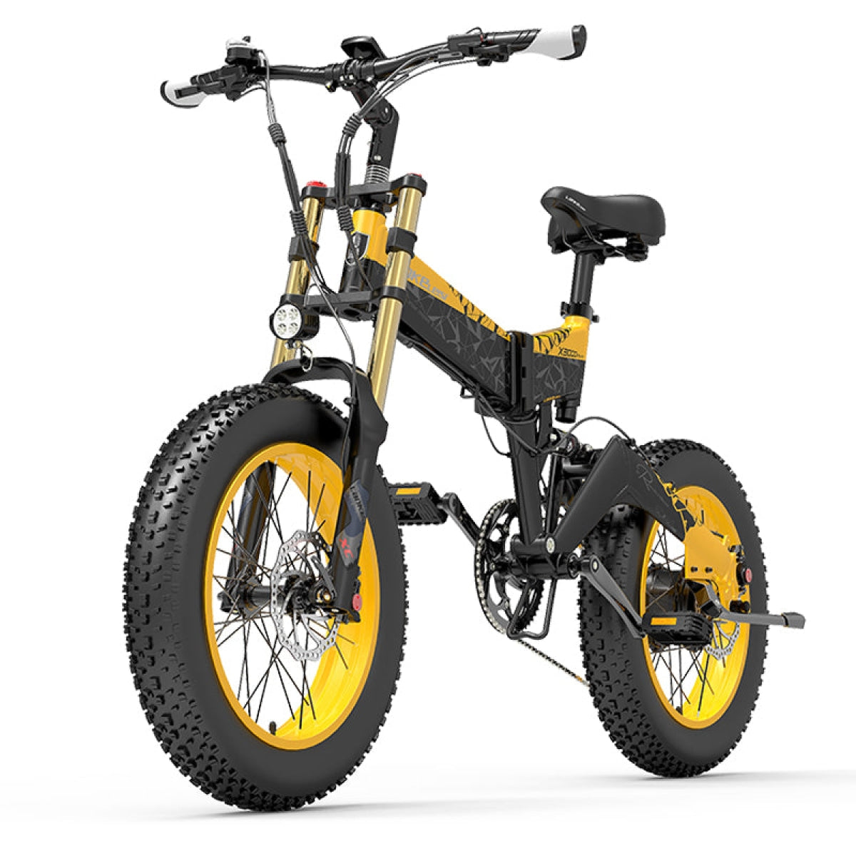 Lankeleisi X3000 Plus Big front fork 48V 1000W Motor 17.5Ah Battery 45Km/h Speed 120Km Mileage Folding Electric Mountain Bike