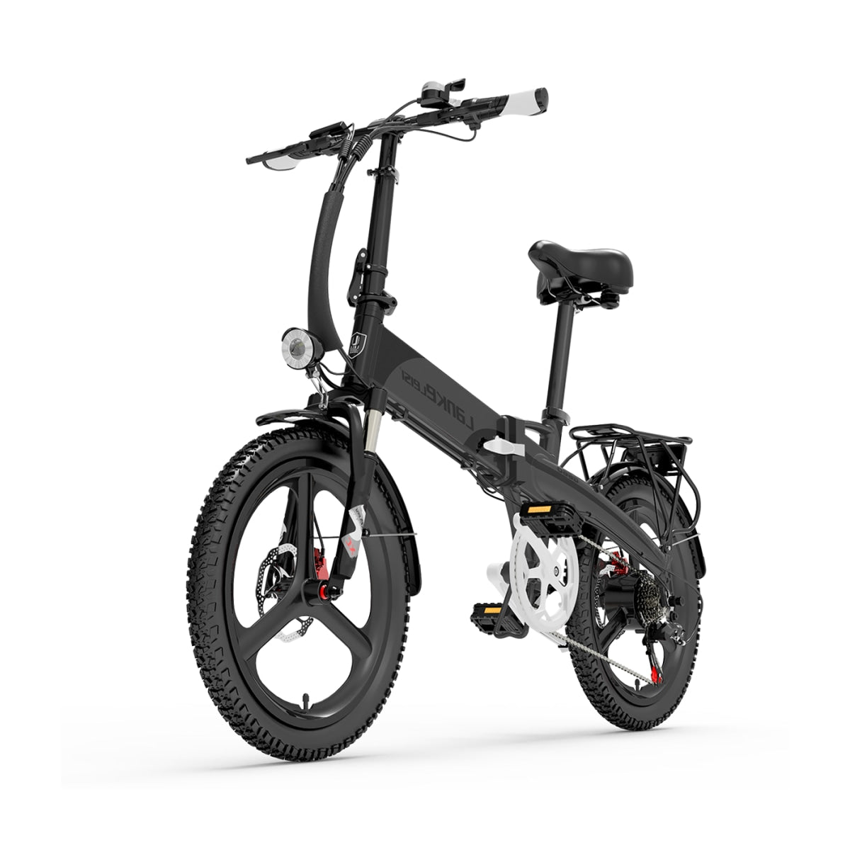 Lankeleisi G660 Folding Electric City Bike 500W Motor 48V 12.8Ah Lithium Battery 35KM Speed 110Km Mileage