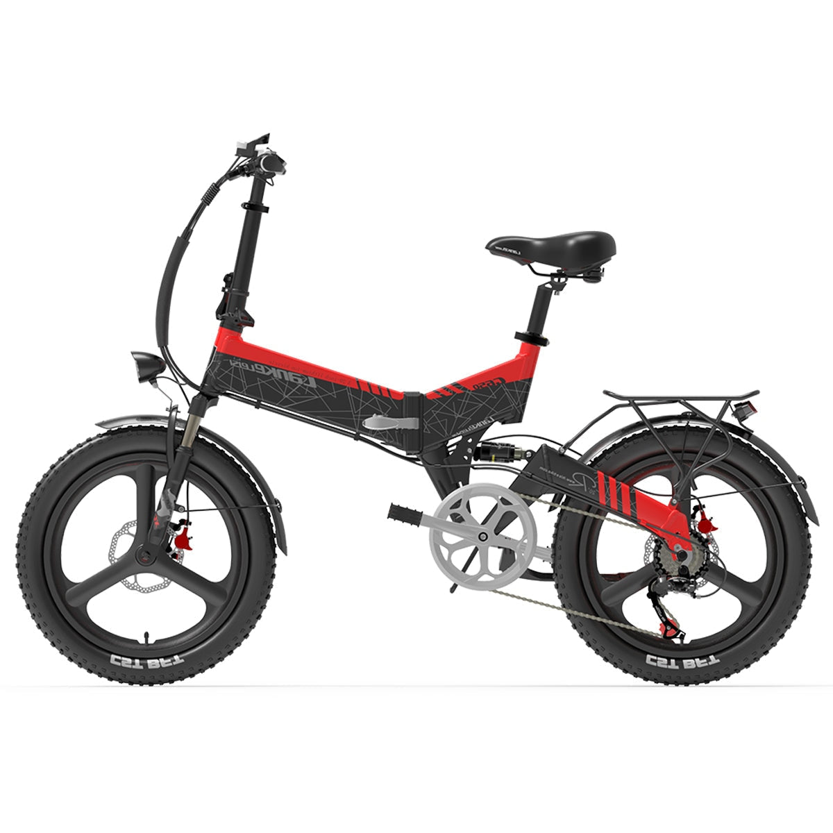 Lankeleisi G650 Electric Folding Bike 500W Motor 48V 12.8 Battery Speed 35KM/H 110KM Mileage