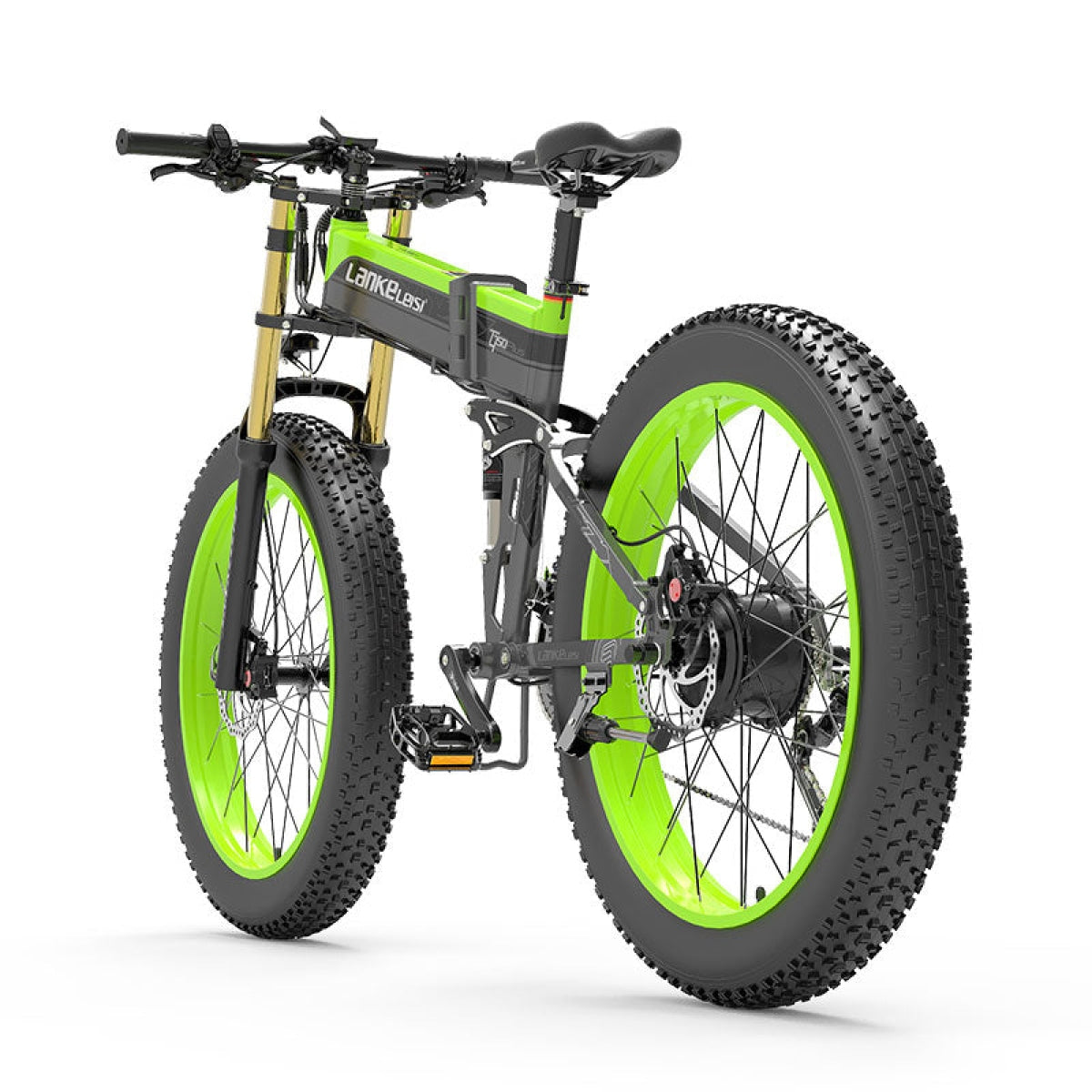Lankeleisi T750 Plus Big front fork Electric Bike 26*4.0 Inch Fat Tire 1000W Motor 40Km/h Max Speed 48V 17.5Ah Battery 100KM Range Shimano 27-Speed 180KG Max Load