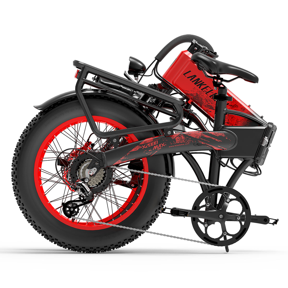 Lankeleisi X2000 MAX 1000W*2 Motor 20Ah Samsung Battery 48Km/h Speed 130Km Mileage 20" Fat Bike 
