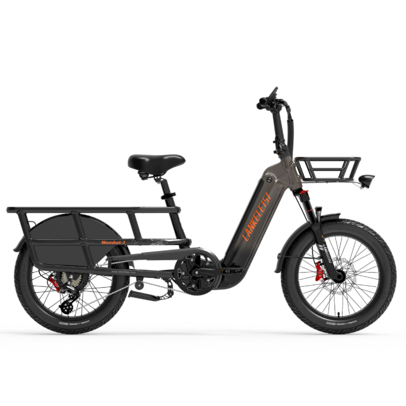 Lankeleisi Wombat-1 1000W 20" Electric Bike 960Wh Longtail Cargo E-Bike With Torque Sensor 48V 20Ah Battery