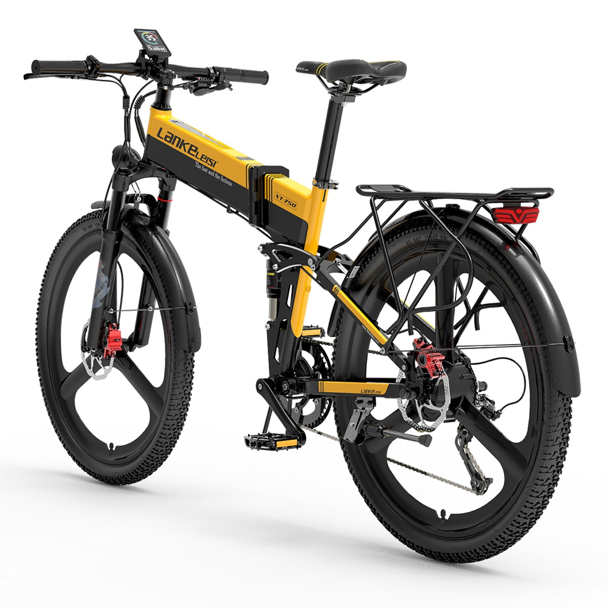 Lankeleisi XT750 Sports Version 500W  12.8Ah Battery 35Km/h 110Km Mileage 26" Foldable Electric Mountain Bike