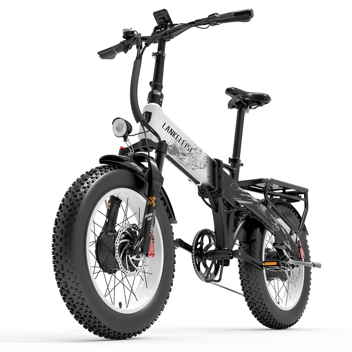 Lankeleisi X2000 MAX 1000W*2 Motor 20Ah Samsung Battery 48Km/h Speed 130Km Mileage 20" Fat Bike 