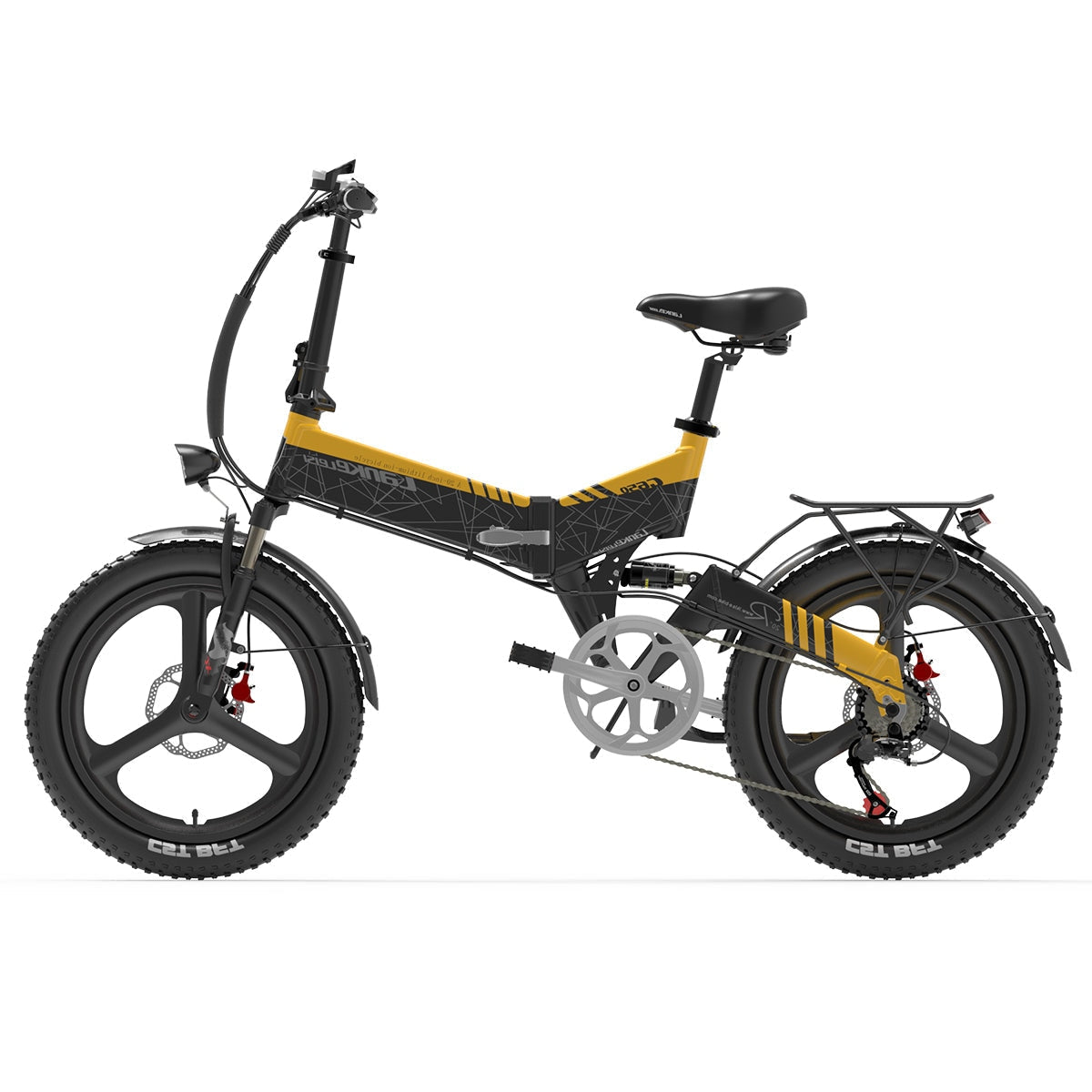 Lankeleisi G650 Electric Folding Bike 500W Motor 48V 12.8 Battery Speed 35KM/H 110KM Mileage