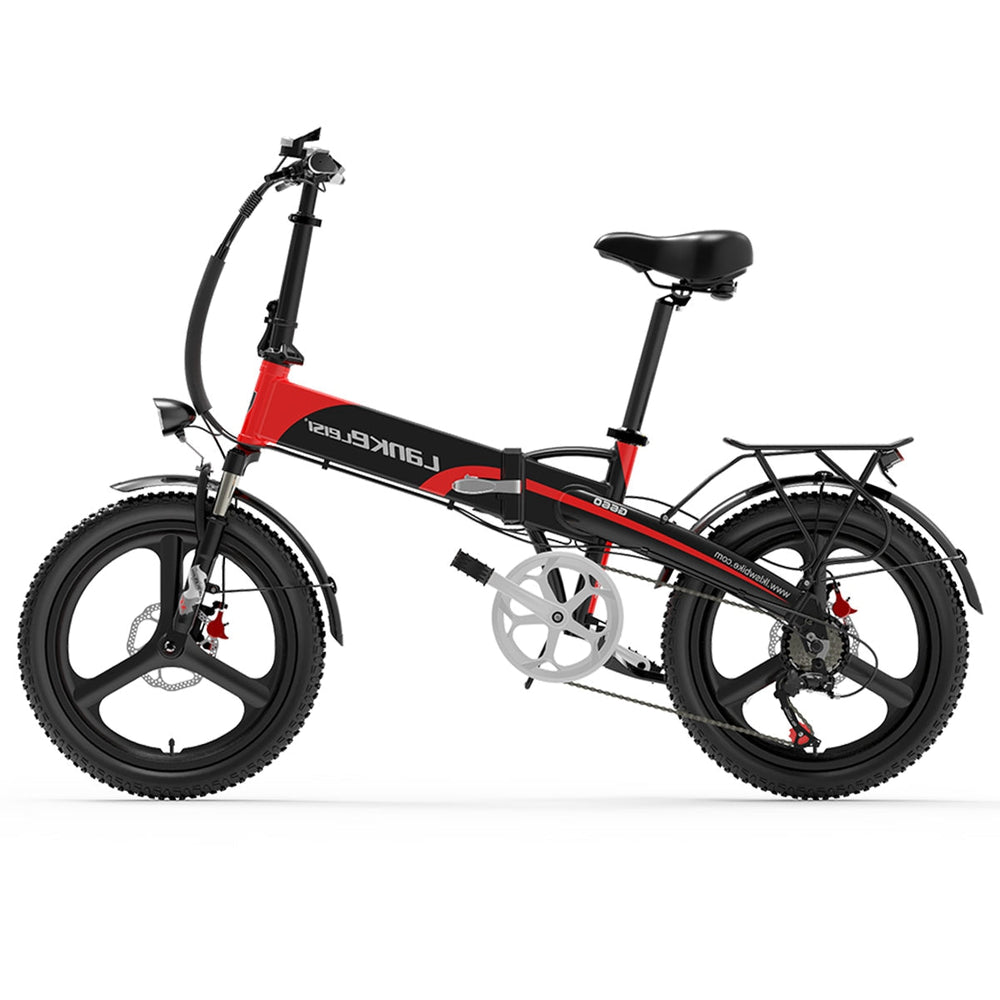 Lankeleisi G660 Folding Electric City Bike 500W Motor 48V 12.8Ah Lithium Battery 35KM Speed 110Km Mileage