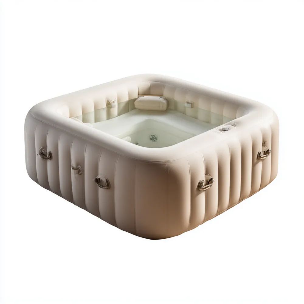 Vasca idromassaggio gonfiabile 185x185x65 cm - Beige