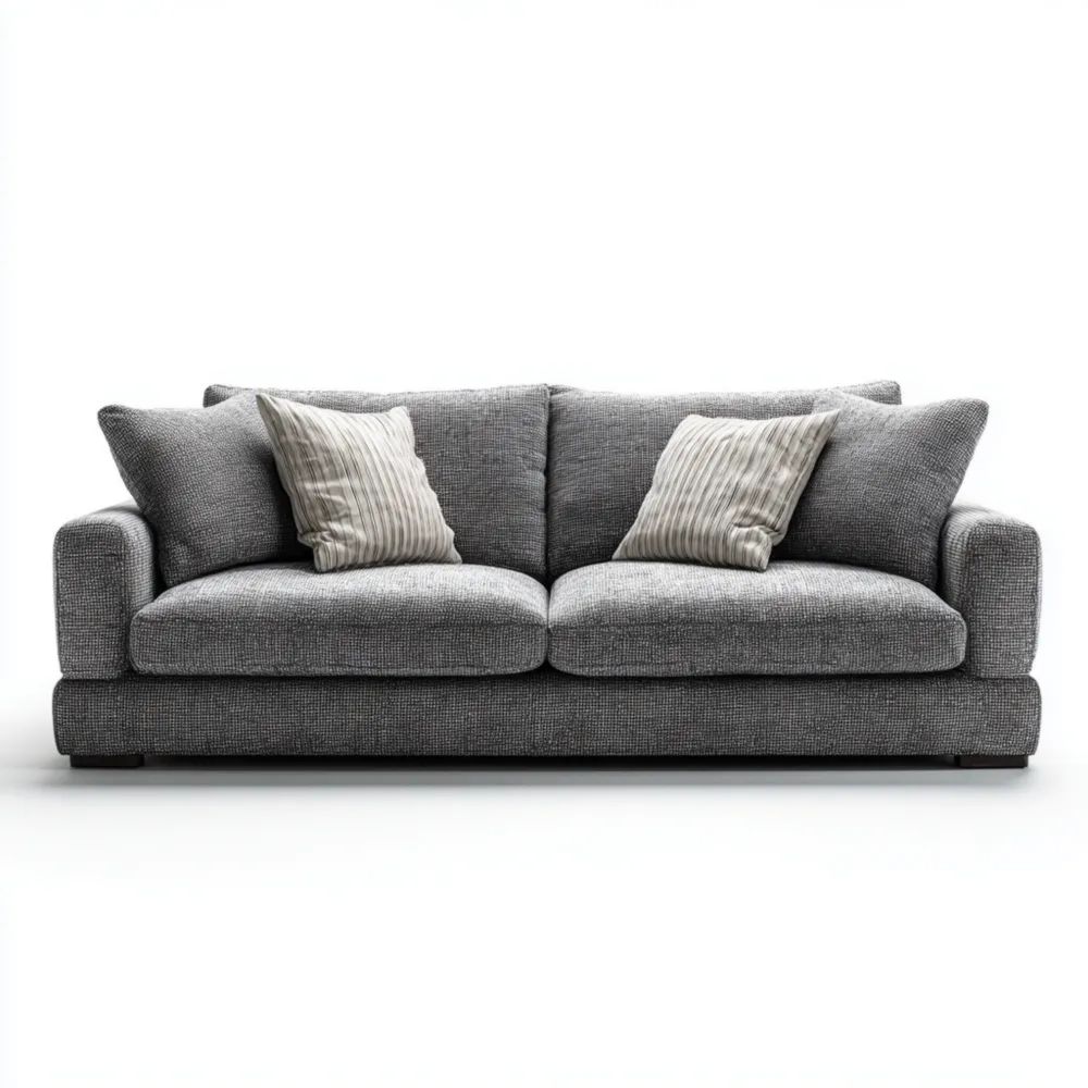2-Sitzer-Sofa Stoff 200x95x90 cm – Dunkelgrau – Modernes Design