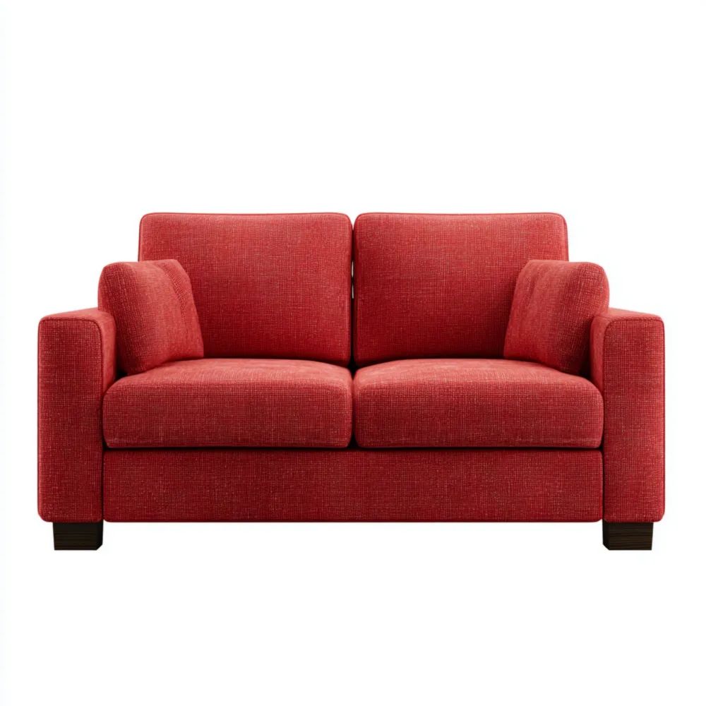 2-Sitzer-Sofa Stoffpolster 150x85x75 cm – Rot – Modernes Design