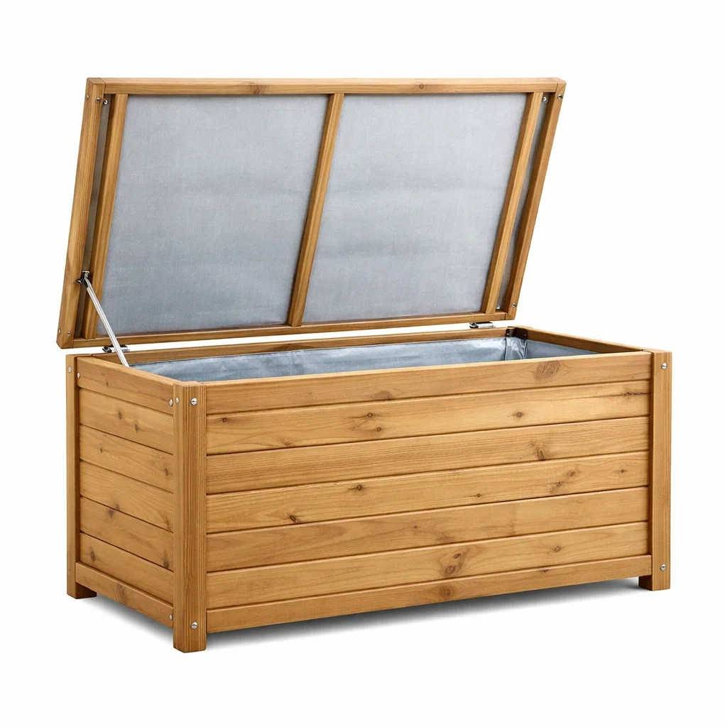 Contenitore in Legno di Pino per Giardino-COMFORTABLENOOK