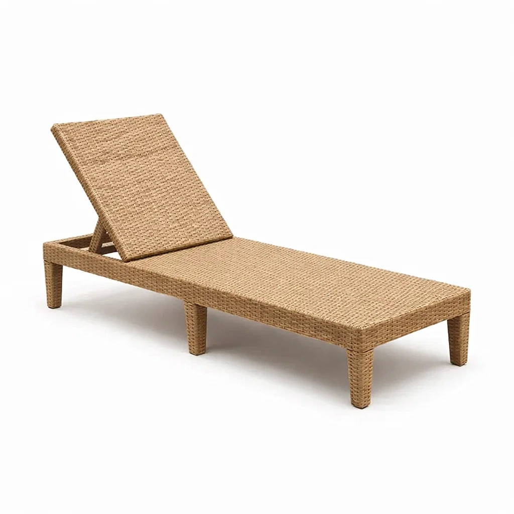 Lettino in Polyrattan Regolabile Marrone 195x65x30 cm-COMFORTABLENOOK