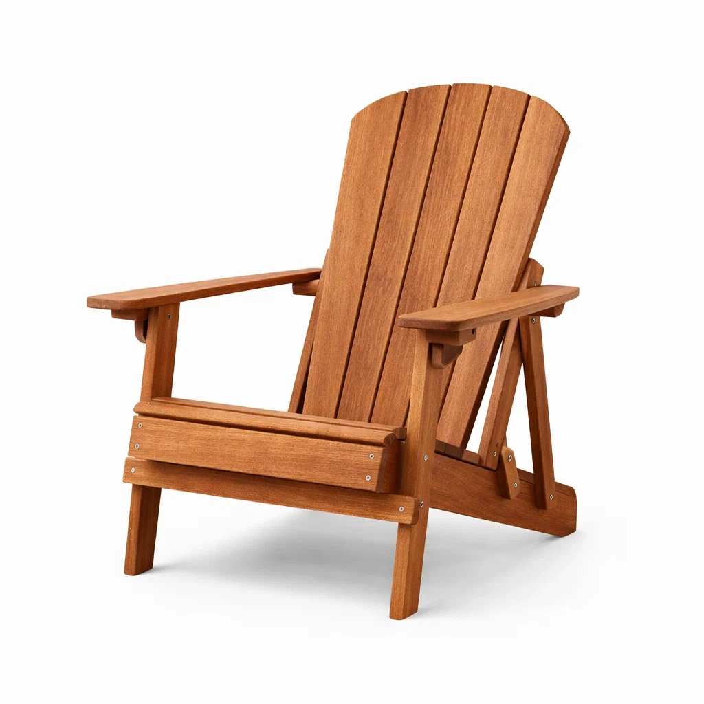 Sedia Adirondack in Legno Massello di Acacia-COMFORTABLENOOK