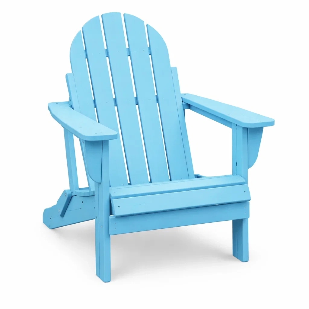Sedia Adirondack in Legno Blu-COMFORTABLENOOK