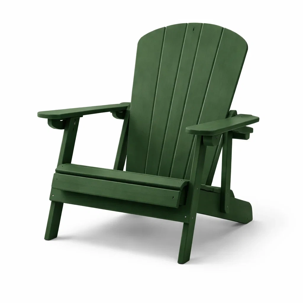 Sedia Adirondack in Legno Verde-COMFORTABLENOOK