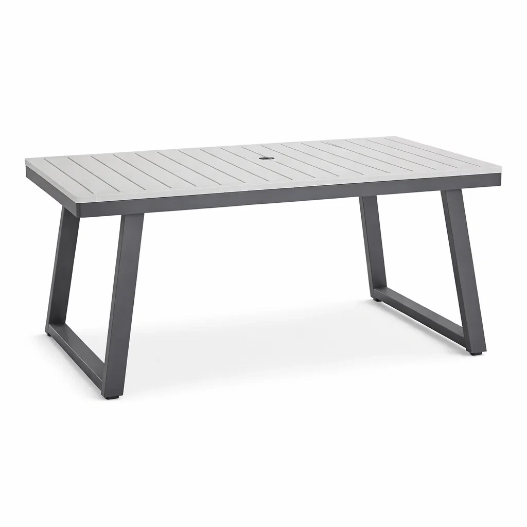 Tavolo in Alluminio Grigio-COMFORTABLENOOK