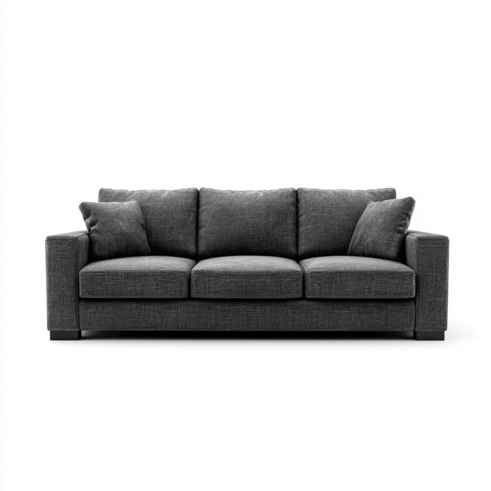 3-Sitzer-Sofa Stoff 200x90x85 cm – Dunkelgrau – Modernes Design