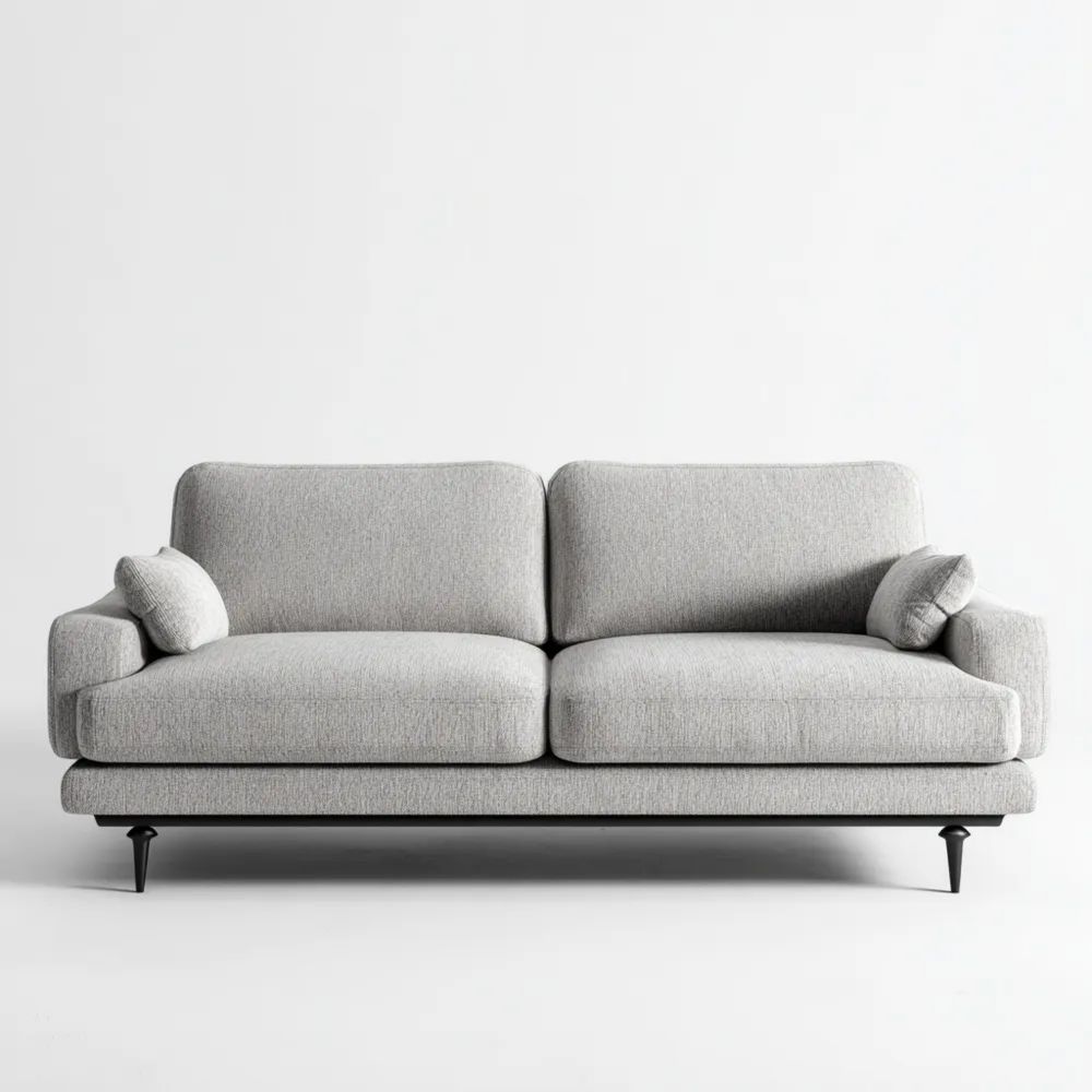 2-Sitzer-Sofa Stoff 185x95x85 cm - Hellgrau - Modernes Design
