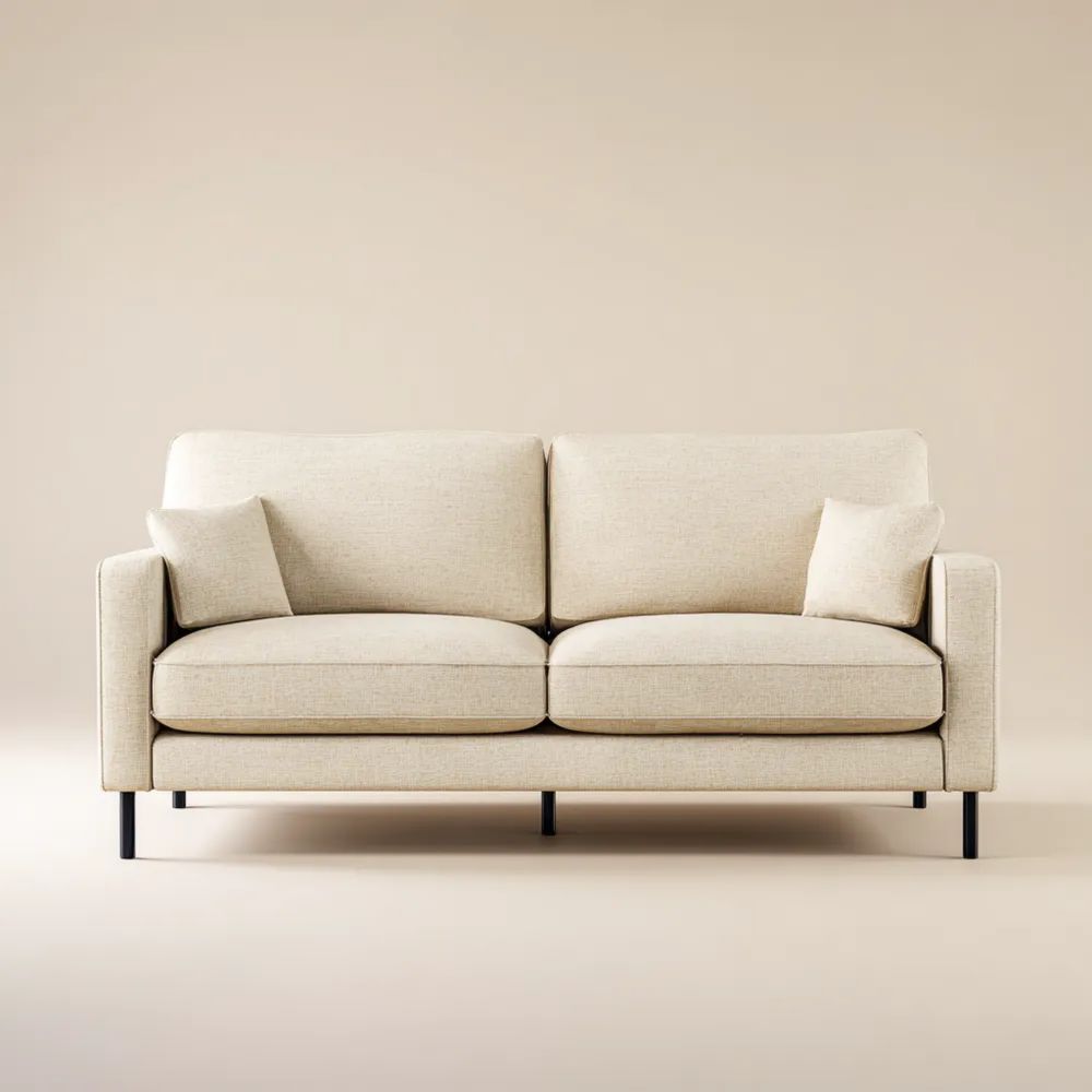 2-Sitzer-Sofa Stoffpolster 150x85x75 cm – Beige – Modernes Design