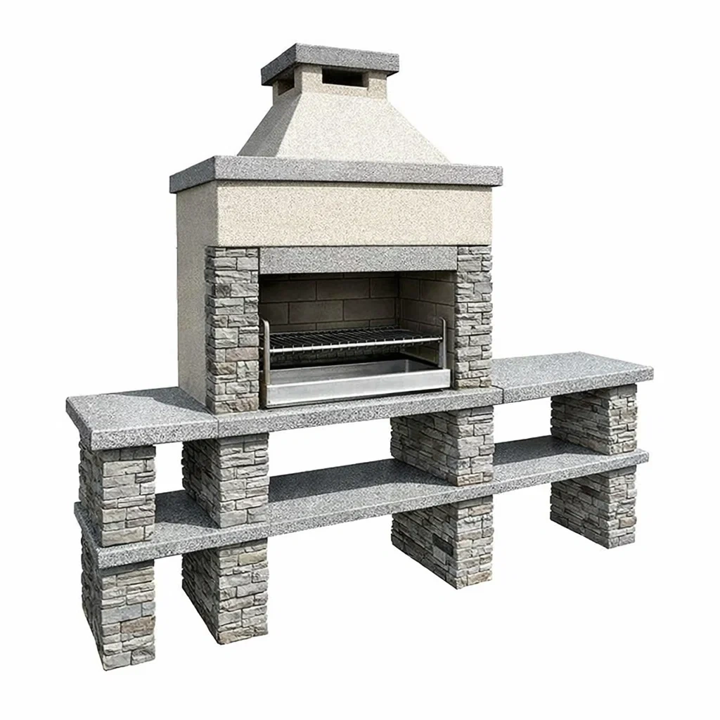 Barbecue in Pietra e Granito Grigio-TRENDYSANCTUARYLIVING