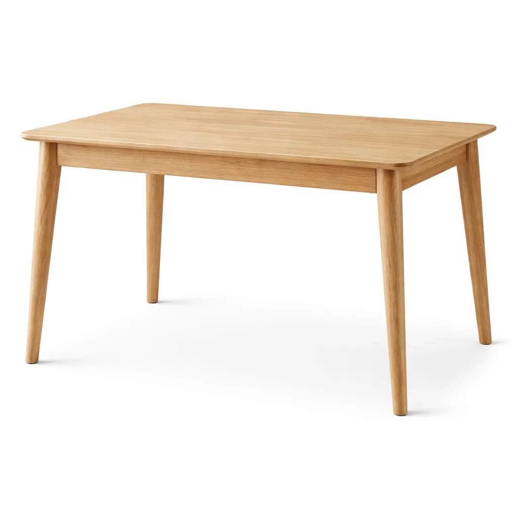 Tavolo Rettangolare in Legno di Rovere 120x75x74 cm-TRENDYSANCTUARYLIVING