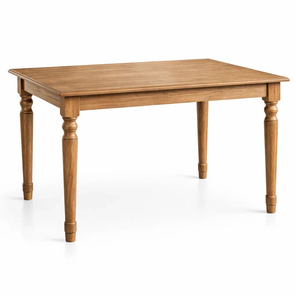 Tavolo in Rovere Massello 120x75x75 cm Marrone-TRENDYSANCTUARYLIVING