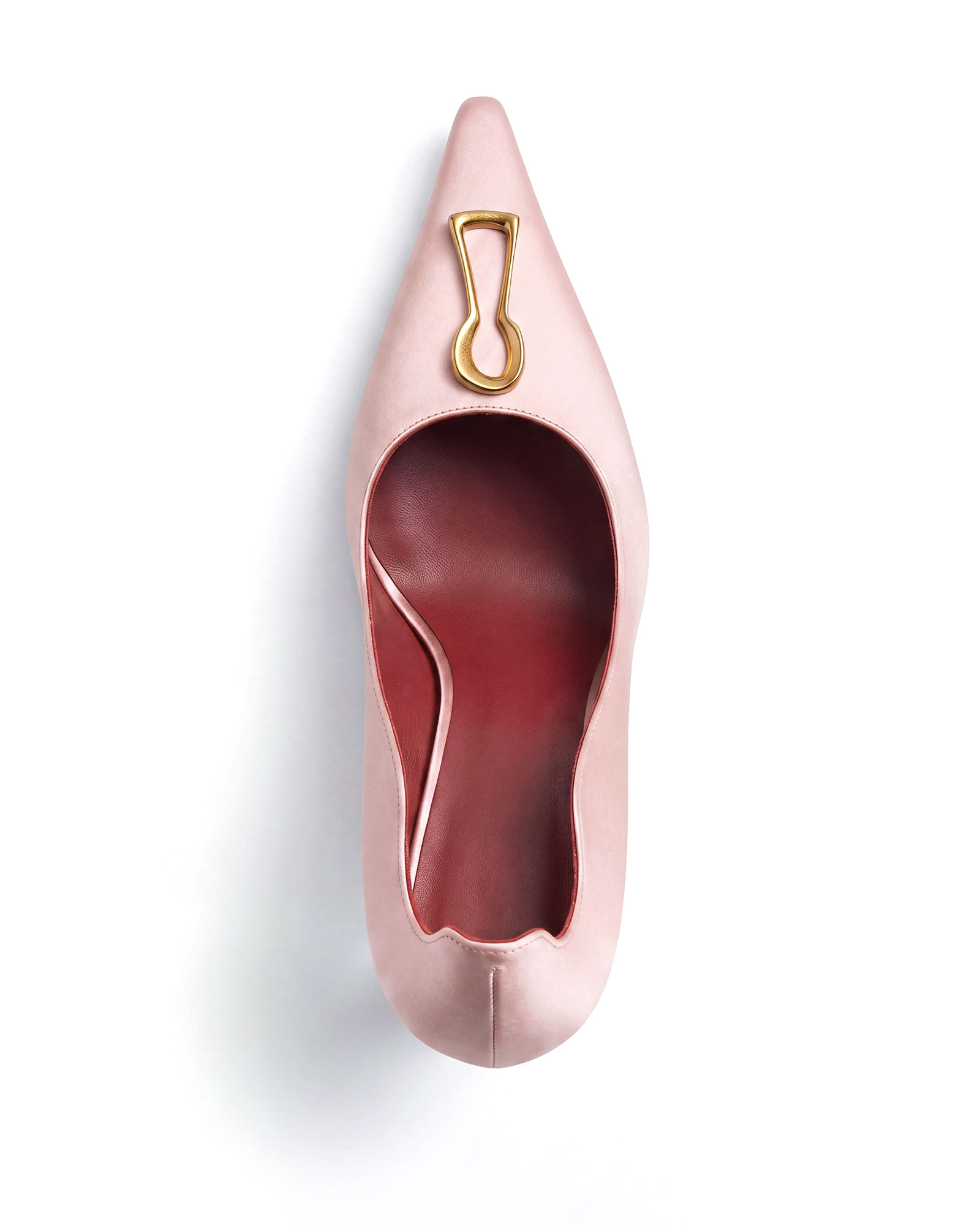 Yadira Metal Keyhole Pumps In Pink