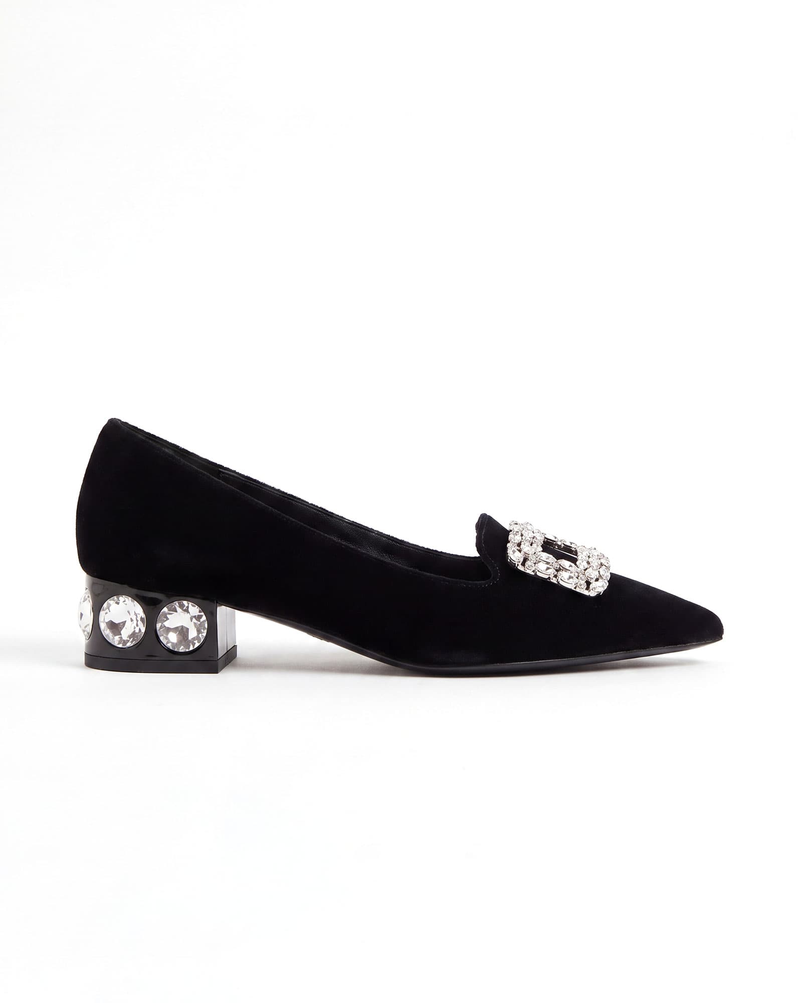 [Copy]Nadica Rhinestone Flats In Black