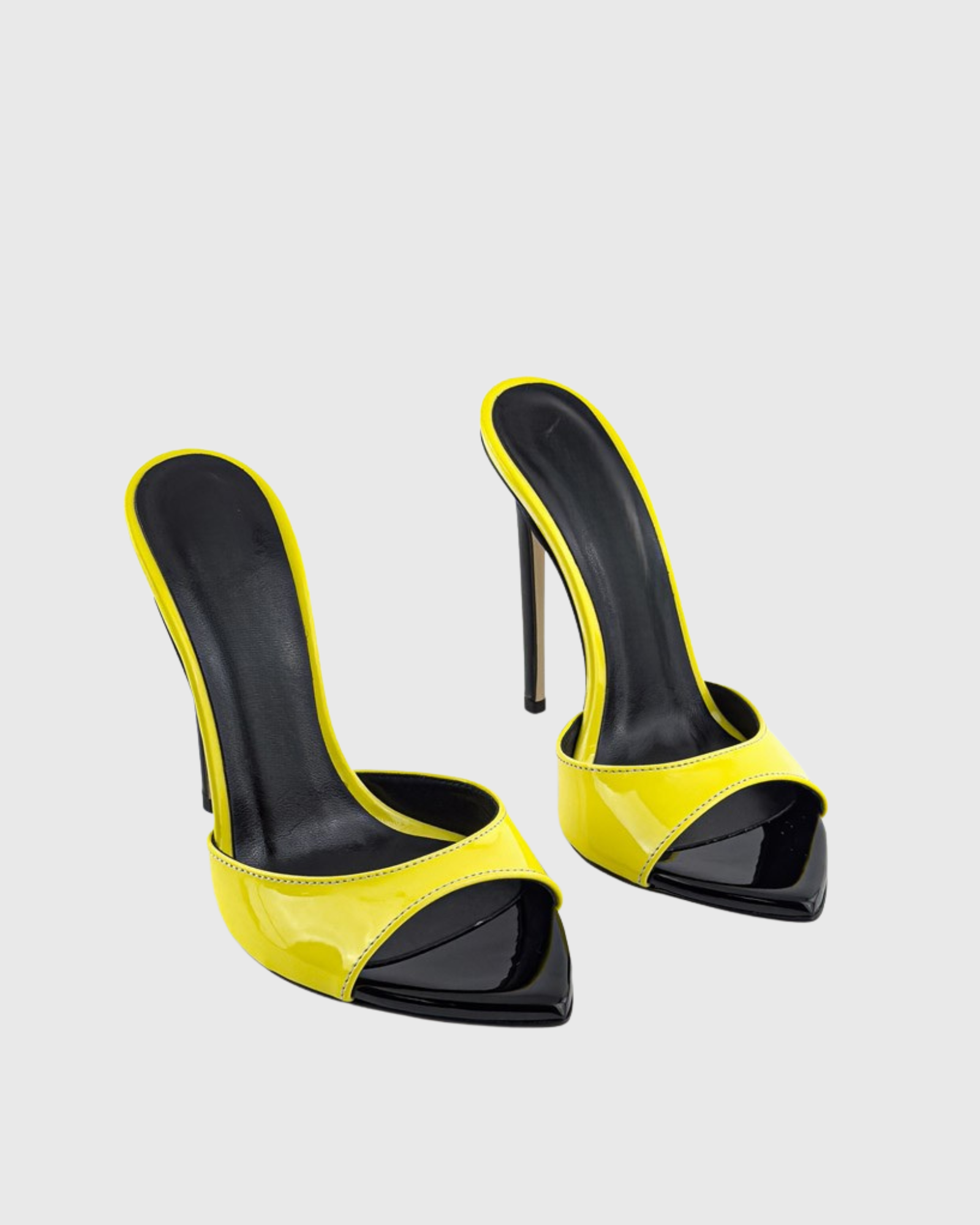  Rylee Splicing Mules In Yellow&Black