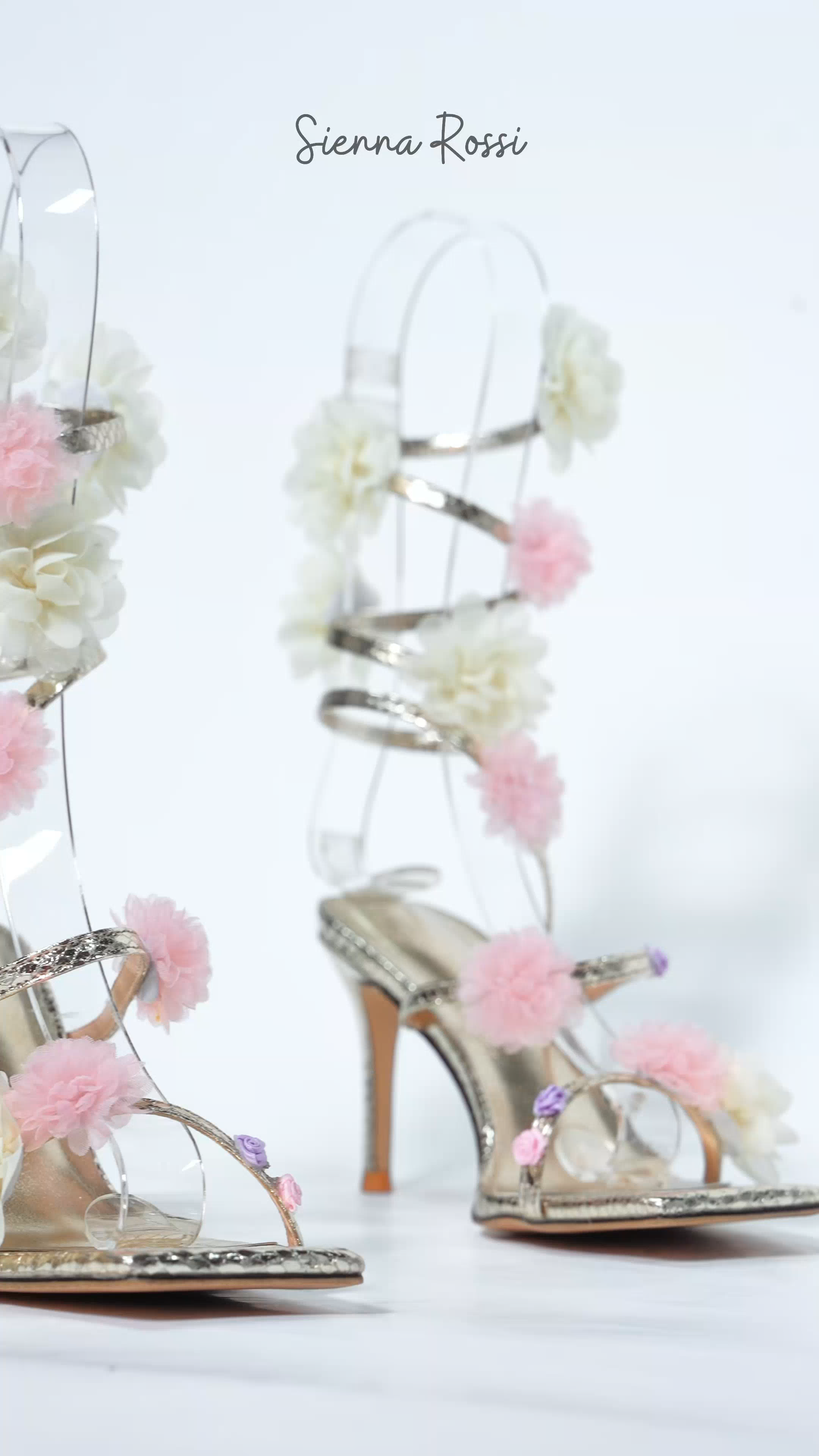 Harley Mesh Flower Snake Sandals