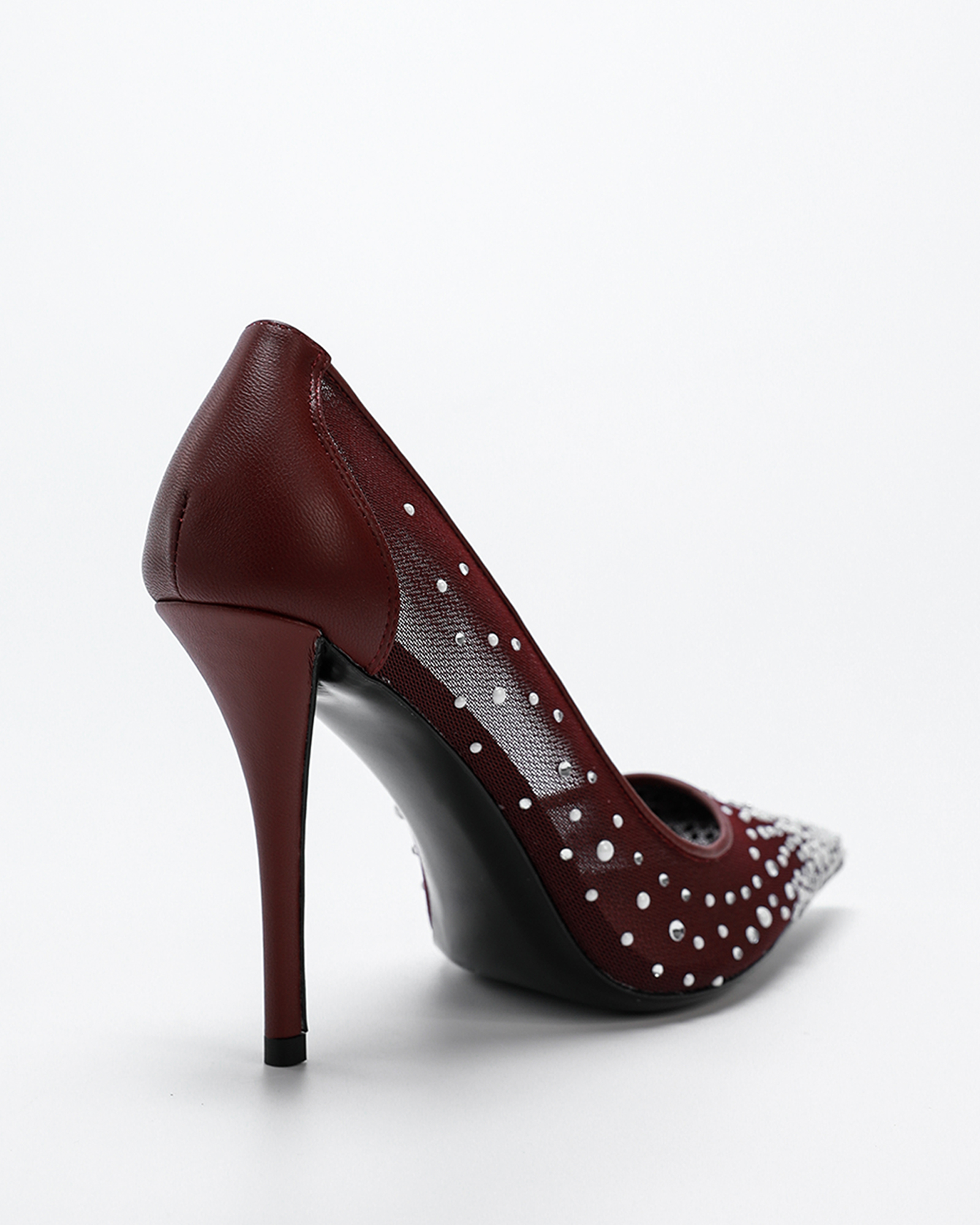 Madge Rhinestone Pumps In Red