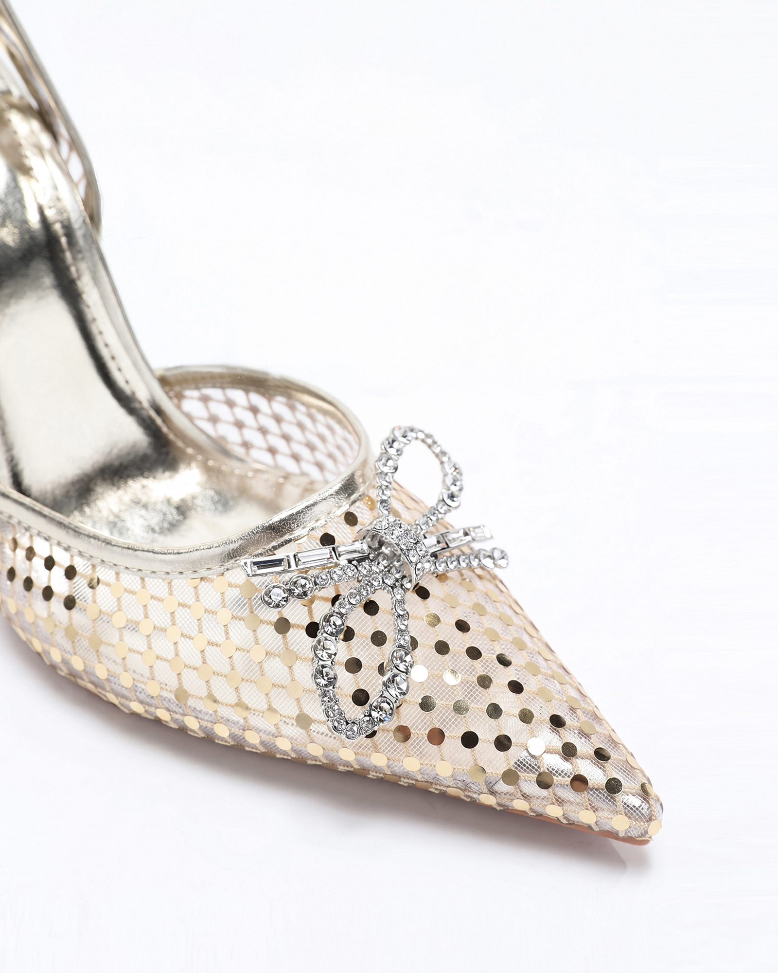 Kaila Polka Dots Bow Slingback Pumps