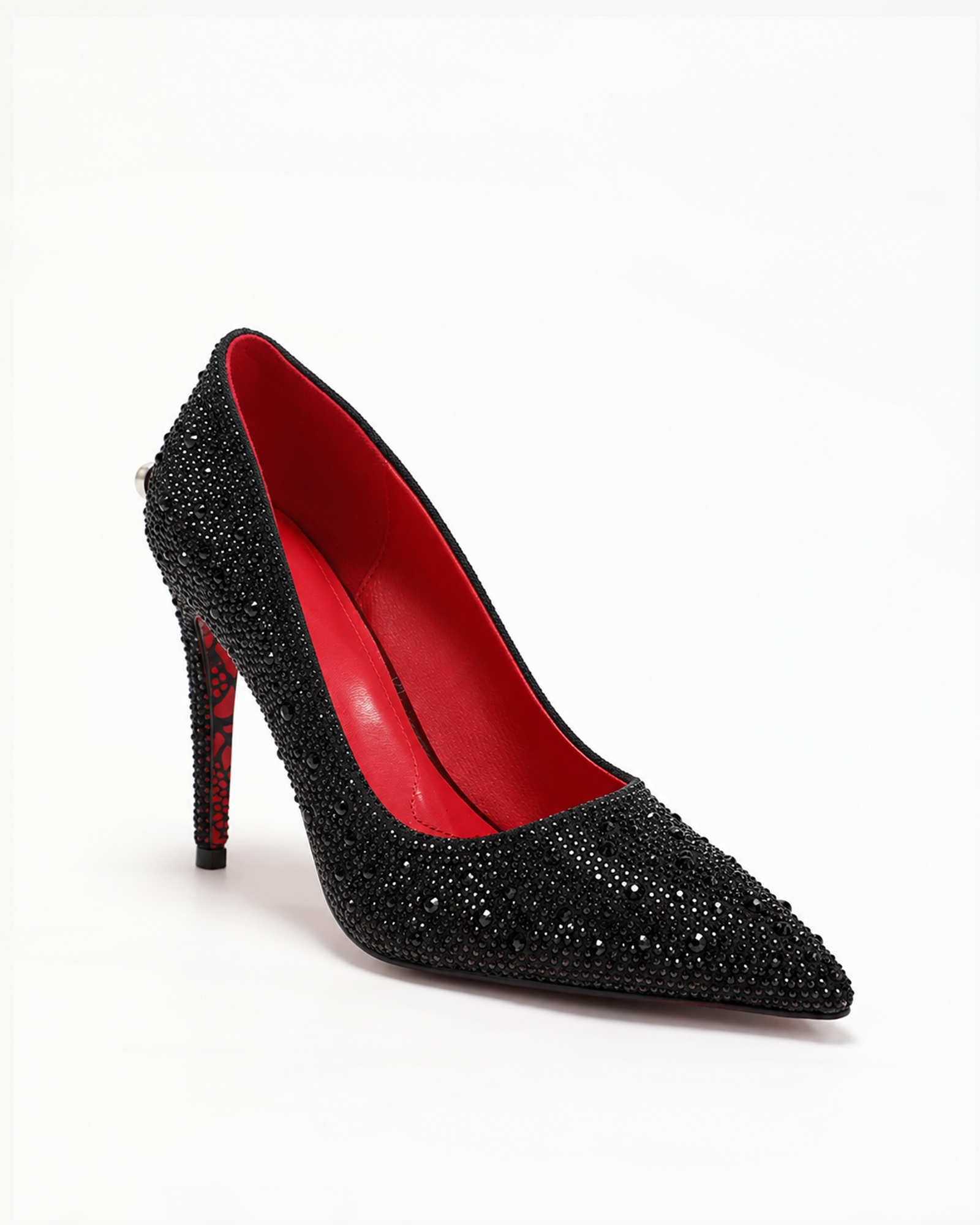 Kun Rhinestone Pumps In Black