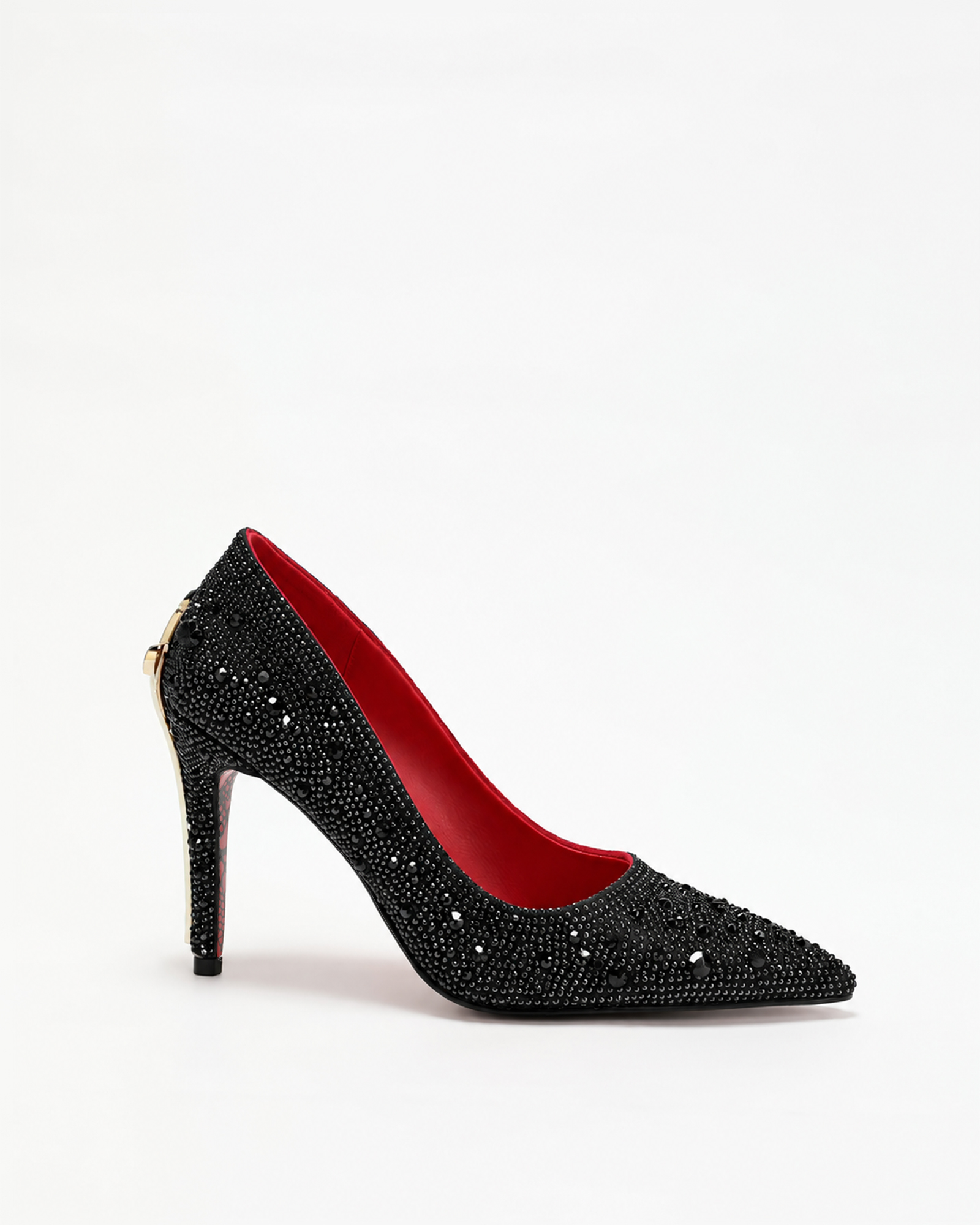 Kun Rhinestone Pumps In Black