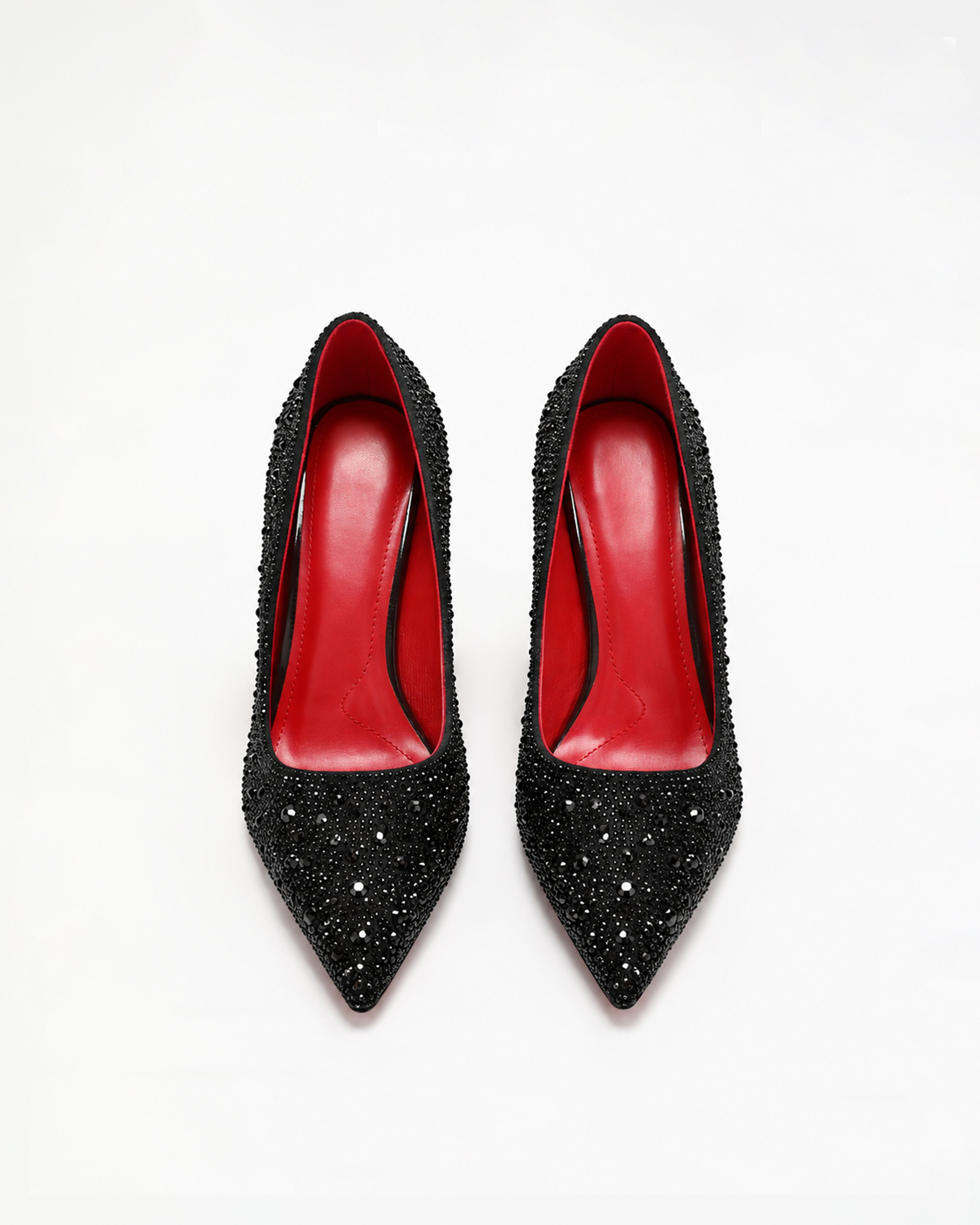 Kun Rhinestone Pumps In Black