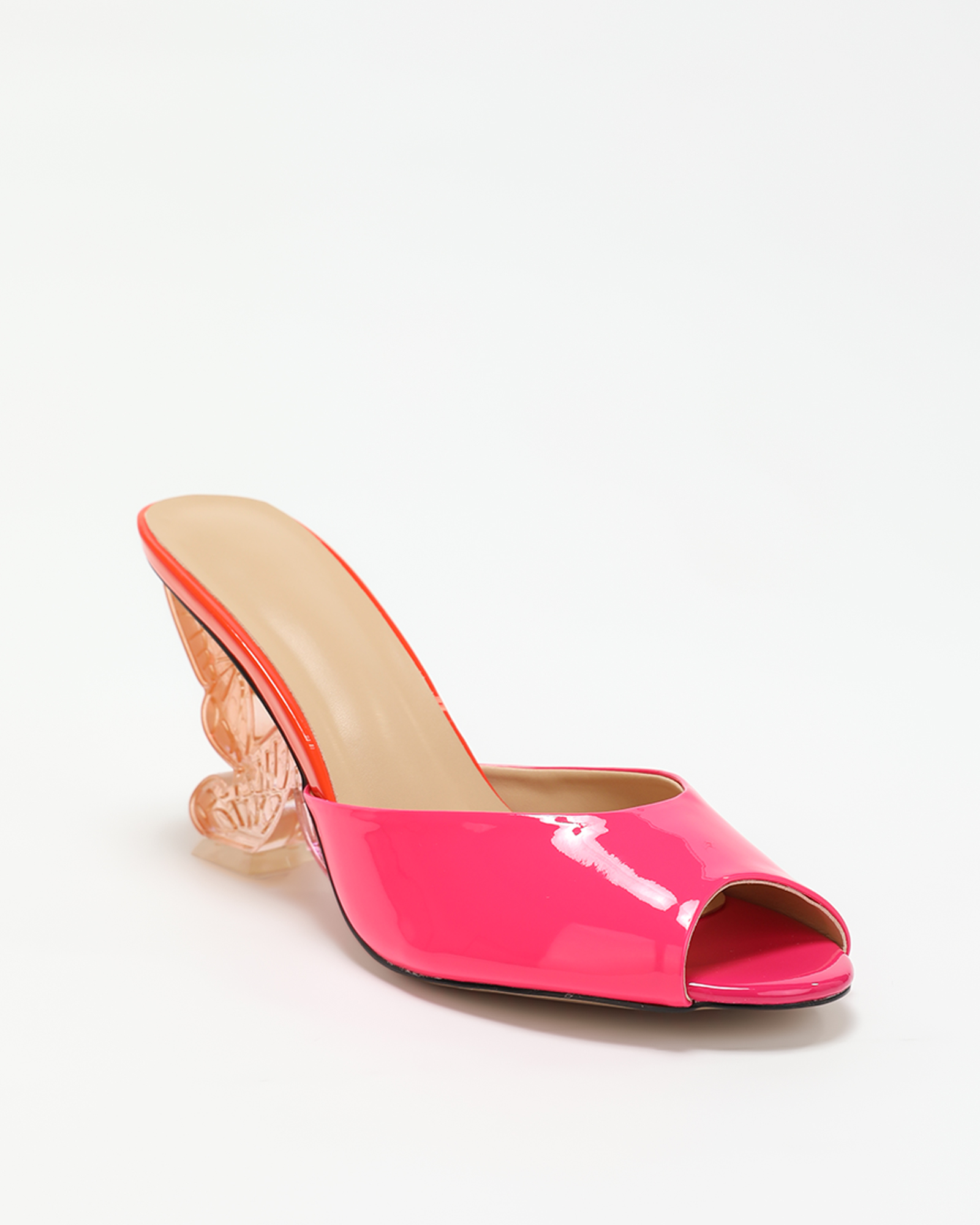 Kveta Sculptural Heels In Barbie Pink