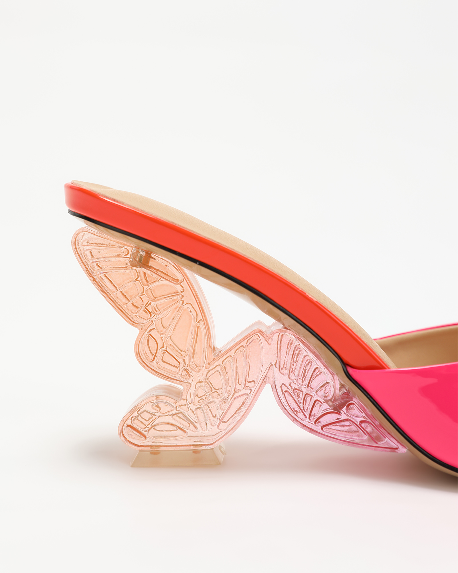 Kveta Sculptural Heels In Barbie Pink