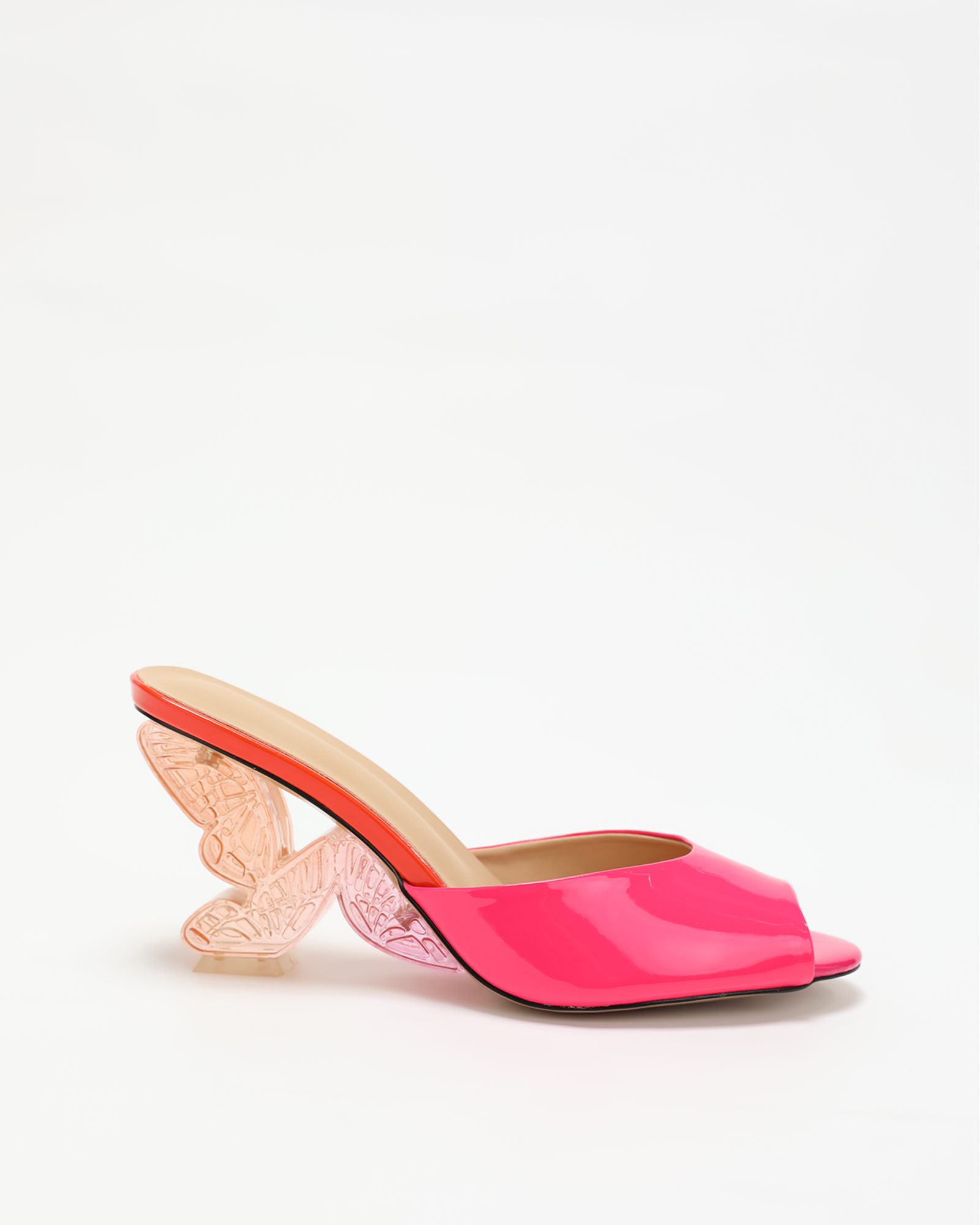 Kveta Sculptural Heels In Barbie Pink