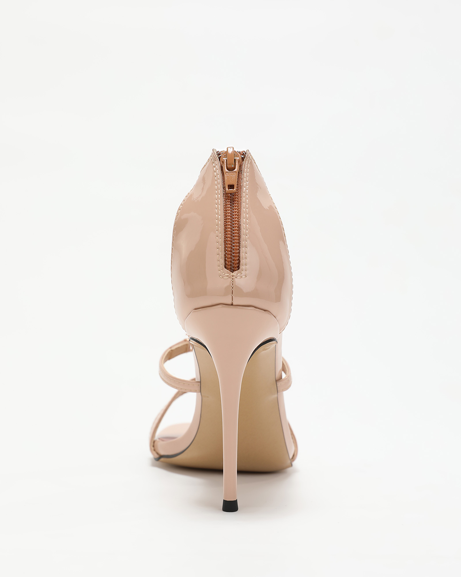 Pia Fish Bone Strap Sandals  In Nude
